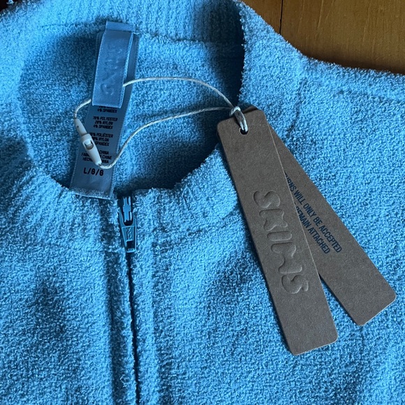 NWT Skims Cozy Light Onesie size Large Denim Blue - Picture 3 of 4